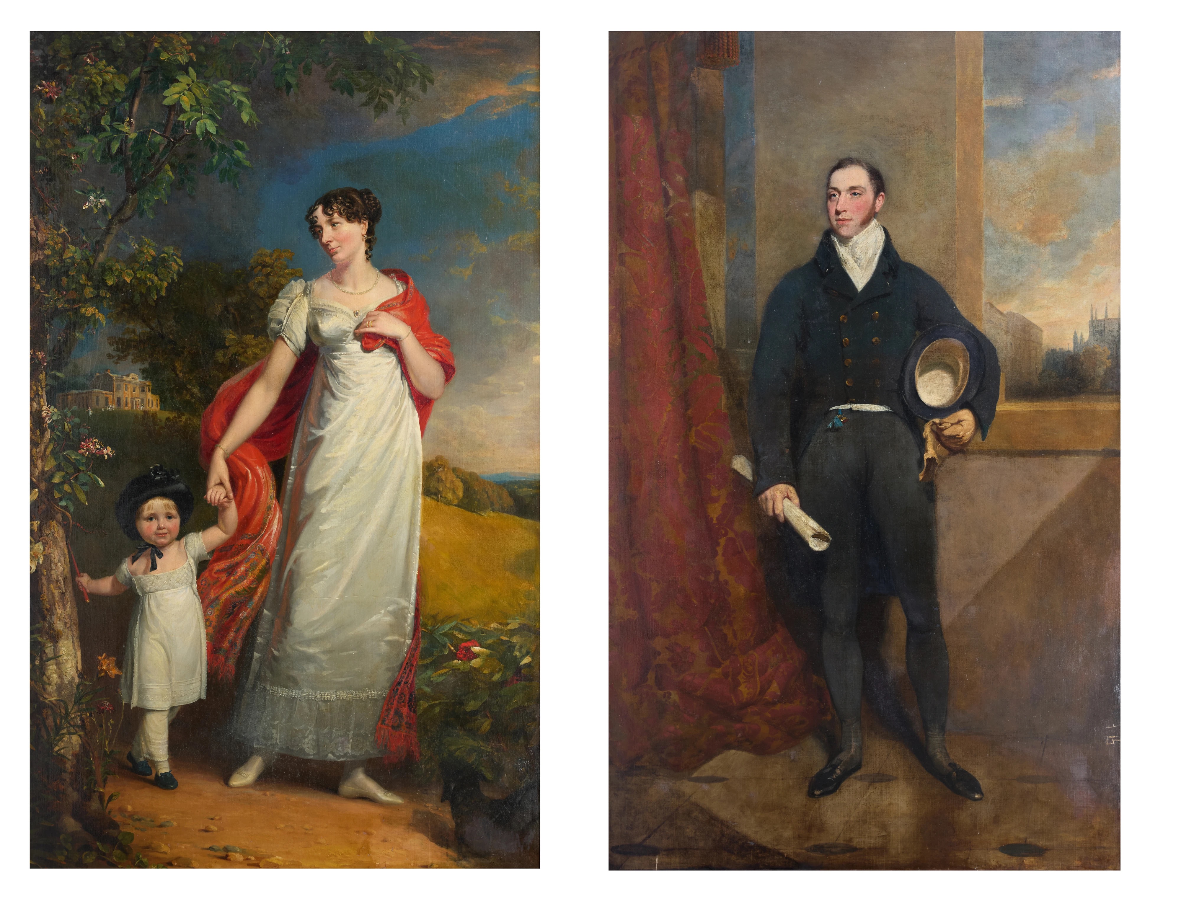 Large Pair of Portraits by George Dawe Come to Auction For the First Time