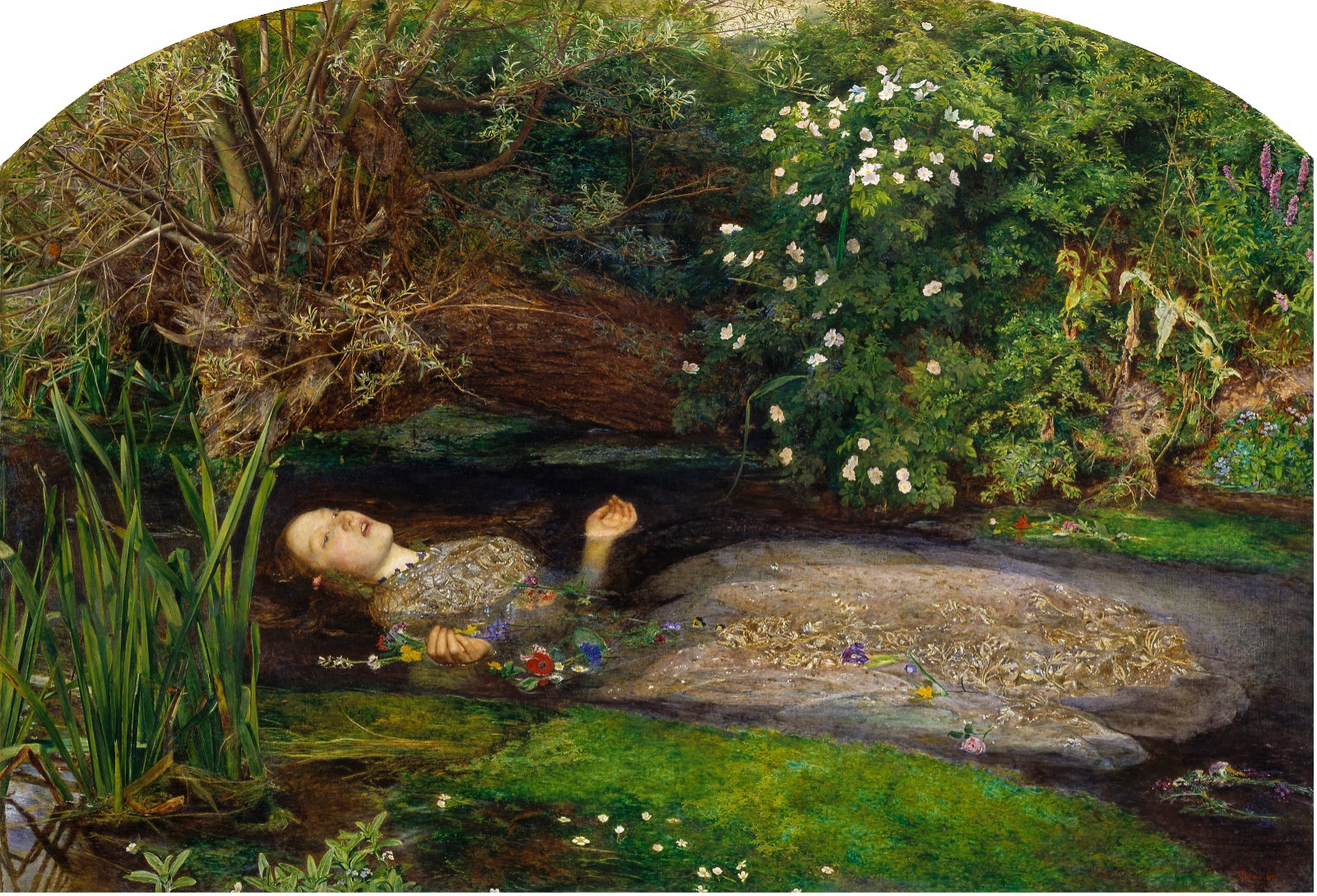 John Everett Millais, Ophelia, 1851-2