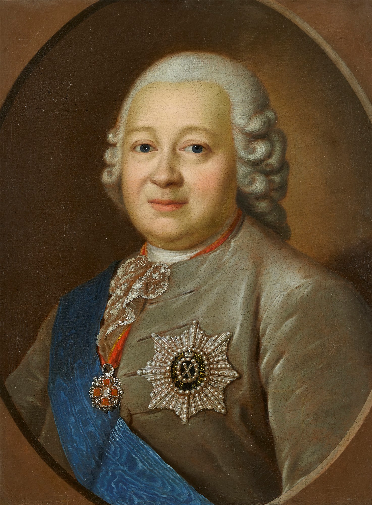 oil on canvas, by Russian Master, Fedor Stepanovich Rokotov, 1735-1808