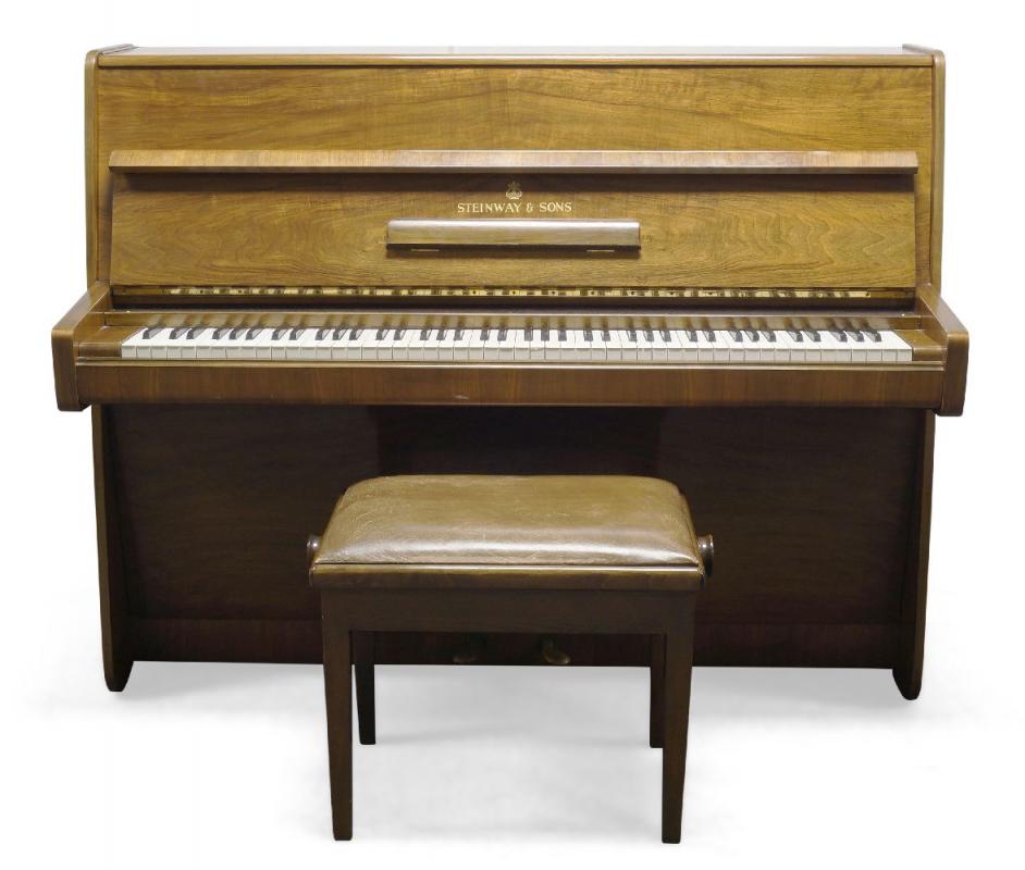 Steinway & Sons, a model 'Z' upright walnut piano, c.1958, serial no. 359711